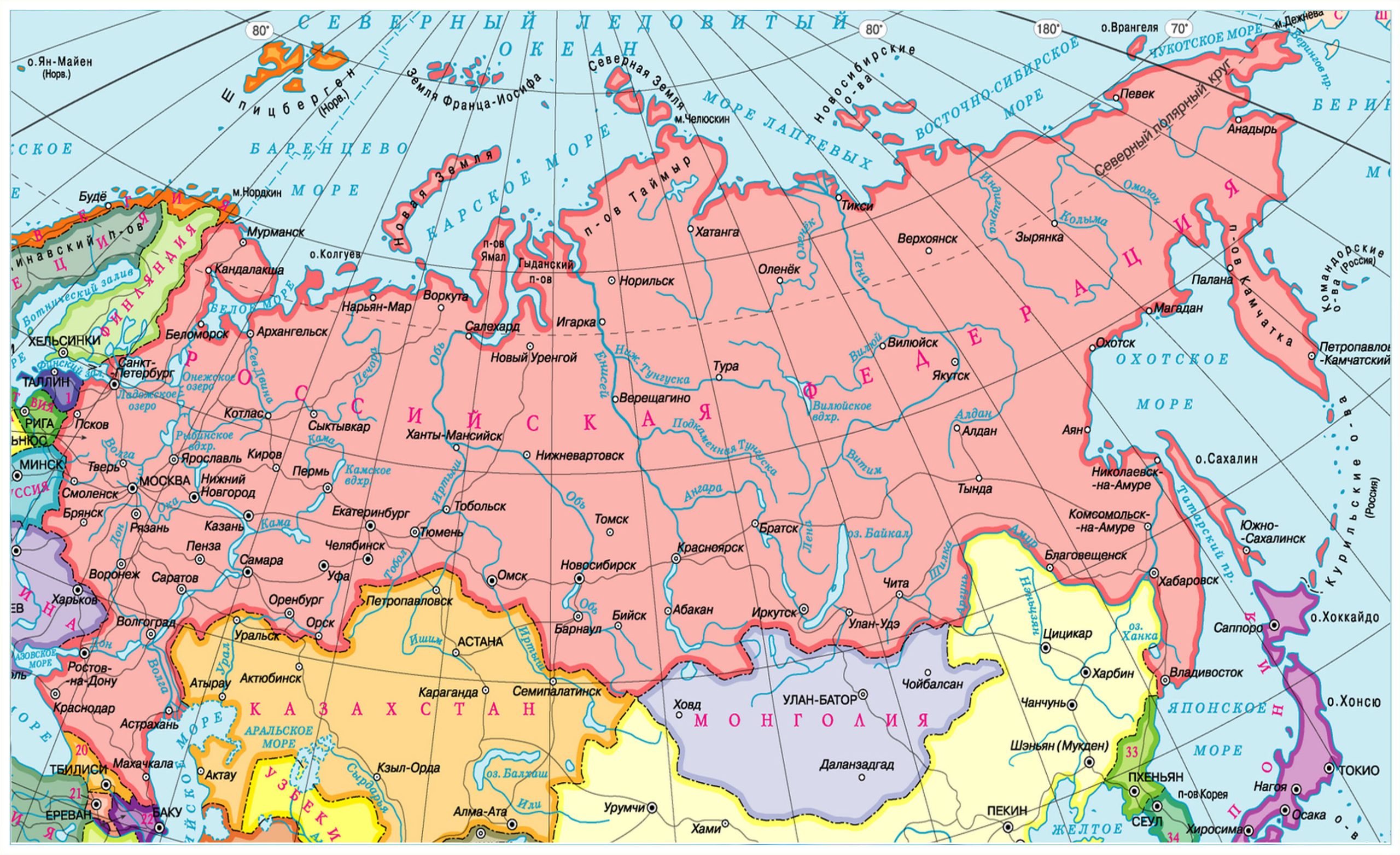 Карта областей России: навигация, география и характеристики