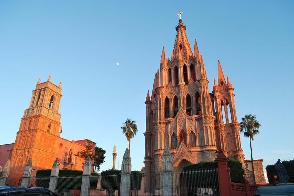 сан мигель де альенде, мексика, церковь церкви